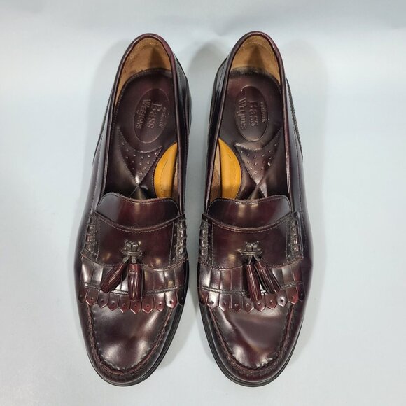 Bass Weejuns Barnett Mahogany Tassel Loafers Men\'s Leather Dress Shoes 11.5M main image 9